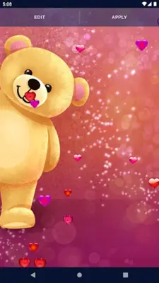 Teddy Bear Live Wallpaper android App screenshot 0