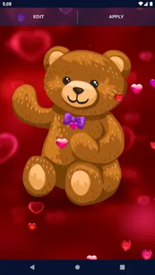 Teddy Bear Live Wallpaper android App screenshot 1